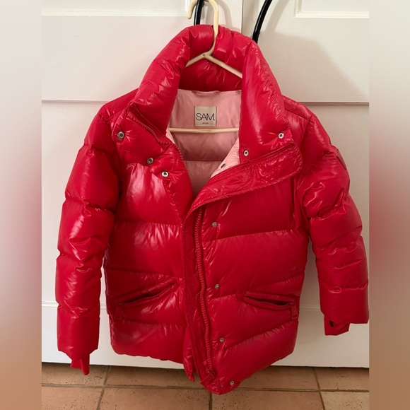 Women’s red SAM puffer jacket size XS - Picture 3 of 5